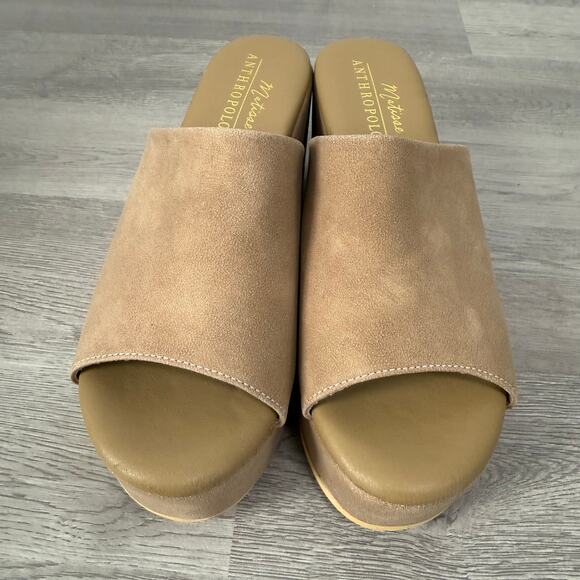 Anthropologie Matisse Women's Tan Brown Terry Platform Heels Size 8M - Picture 6 of 15